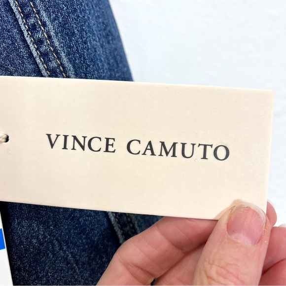 Vince Camuto Classic Trucker Denim Jacket Mood Indigo Size XL - Picture 4 of 7